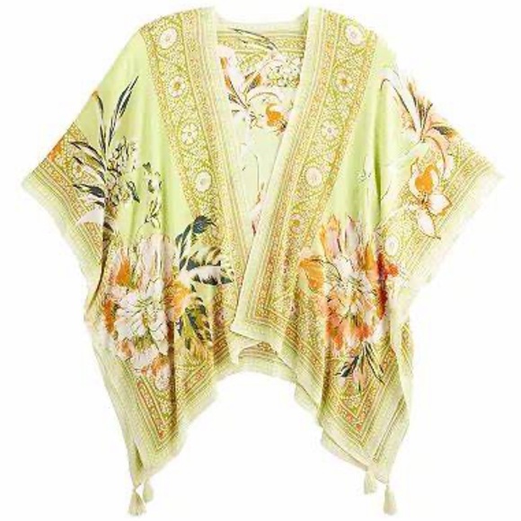 Nine West - Sketch Blooms Ruana - Picture 2 of 7